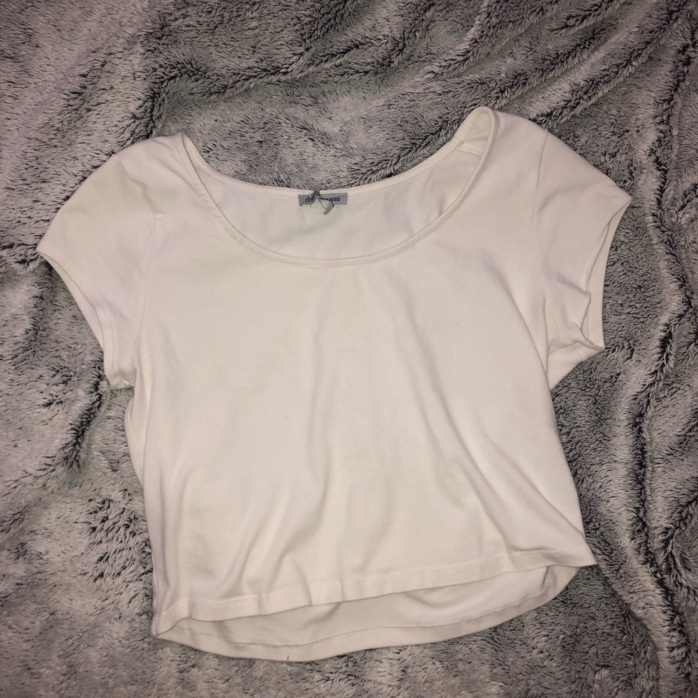 White crop top